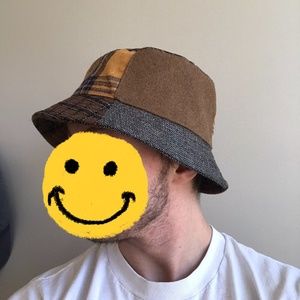 Brown Plaid Bucket Hat